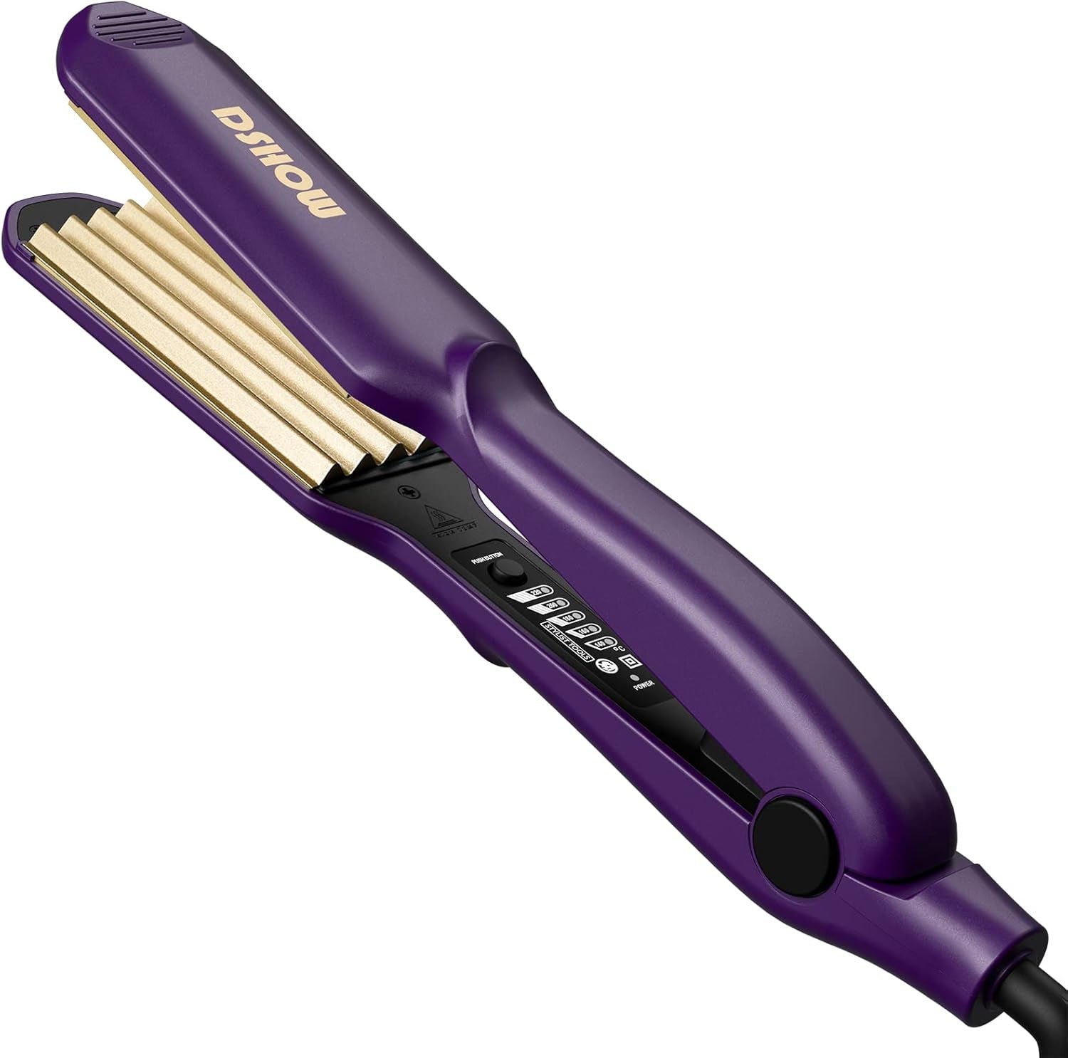 Piastra per Capelli Frisee DSHOW Piastra Lisciante per Capelli Rivestimento in Tourmaline Ceramic Crimping Iron for Hair Crimper (Viola)