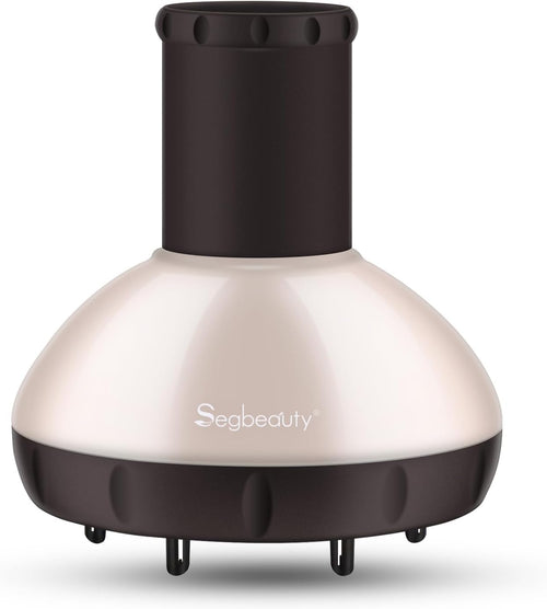 Diffusore per Asciugacapelli, Segbeauty Diffusore per Capelli Aggiornato per Capelli Ricci Ondulati Attacco per Diffusore Professionale per Soffiatore Con Ugello 1.57 "-1.97"