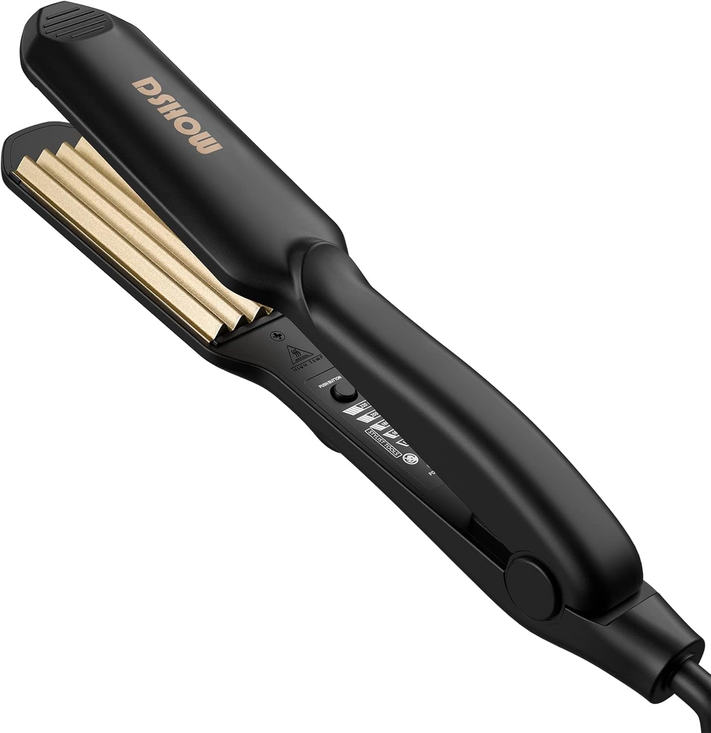 Piastra per Capelli Frisee DSHOW Piastra Lisciante per Capelli Rivestimento in Tourmaline Ceramic Crimping Iron for Hair Crimper (Viola)