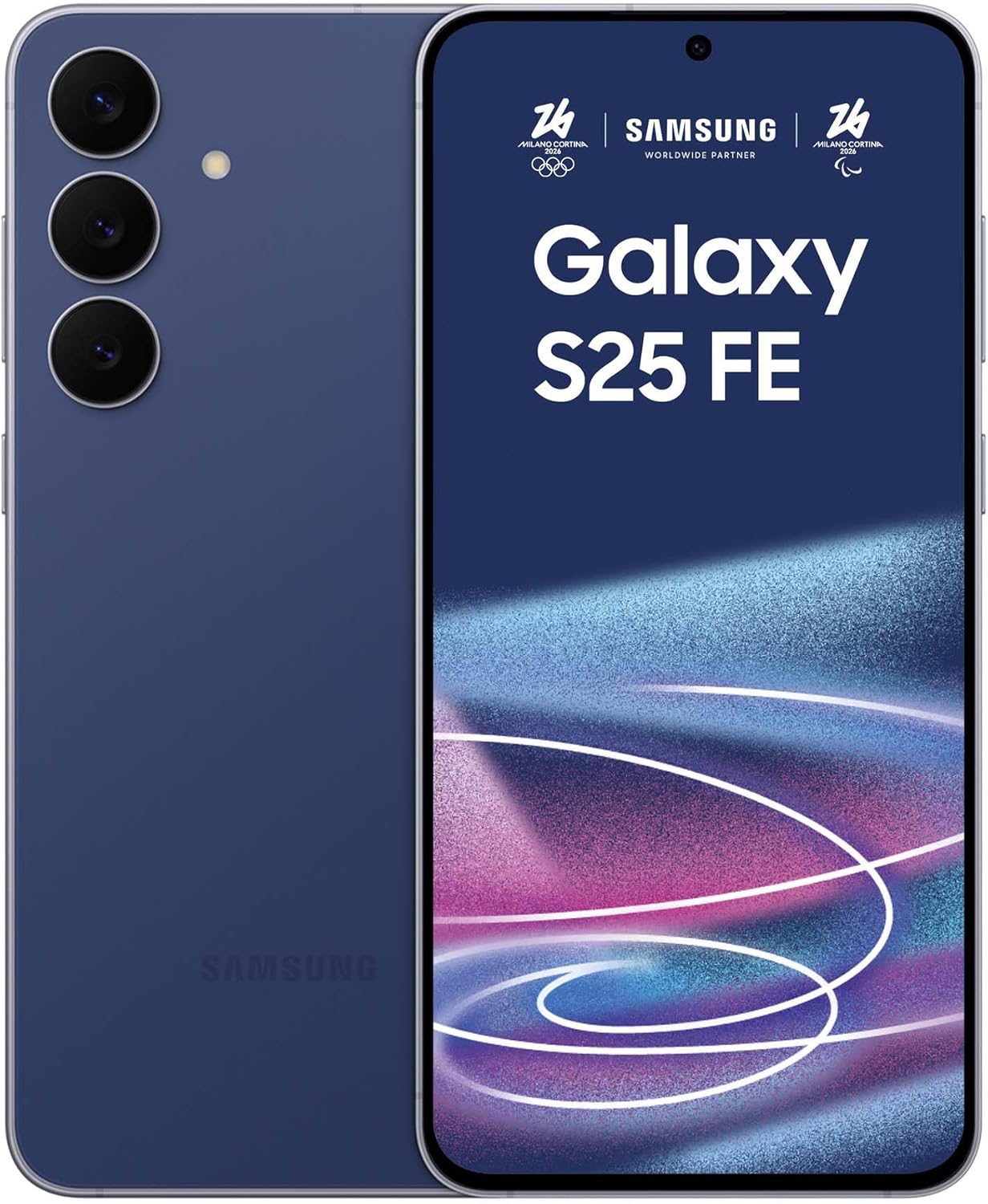 Samsung Galaxy S25 FE Smartphone AI, 3 Anni Di Garanzia Del Produttore, Display Dynamic AMOLED 2X 6.7'', Fotocamera 50MP, IP68, 8GB RAM, 256GB, Batteria a Lunga Durata, Navy 