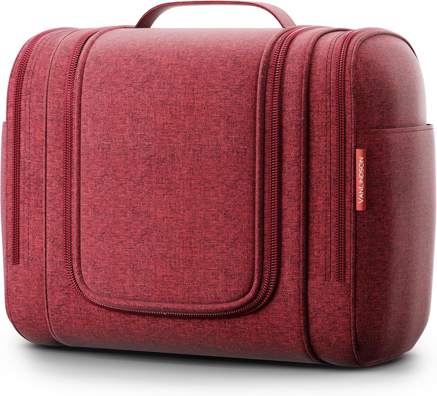 Vanlindson Beauty Case Da Viaggio XXL Donna E Uomo, 9 Litri, 3-In-1 Trousse Da Viaggio Da Appendere, Grande Porta Trucchi Impermeabile, Borsa Da Toilette, Nero