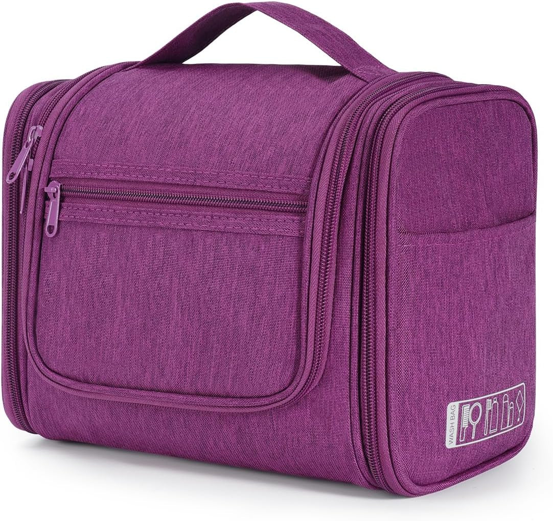WANDF Grande Borsa Da Bagno Da Appendere per Donna, Borsa Da Toilette Da Uomo, Grande, per Campeggio, Viaggi, per Bambini, Donne E Uomini