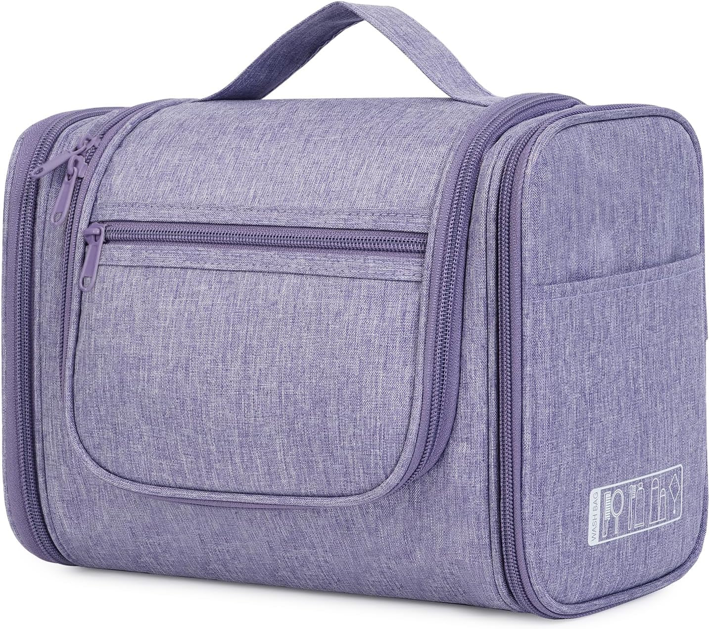 WANDF Grande Borsa Da Bagno Da Appendere per Donna, Borsa Da Toilette Da Uomo, Grande, per Campeggio, Viaggi, per Bambini, Donne E Uomini